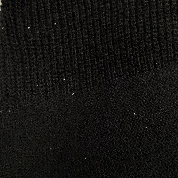 NWT Mixed Stitch Black Sequin Sweater 3/4 Dolman Sleeve Apt 9 Holiday Sparkle XL - Picture 14 of 14